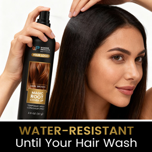 Meilleur spray anti-cheveux gris Magic Root Cover Up en marque privée, couvrance 100% des cheveux gris, effet modulable, avec services OEM/ODM, prix de gros - Product Image 5