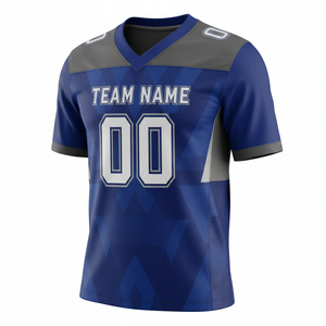 Camiseta de Fútbol Americano Unisex con Cuello en V, Estampada, de Manga Corta, Corte Holgado, Color Personalizado, Transpirable y Antibacteriana - Product Image 6