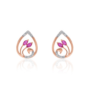 Boucles d'oreilles clous en diamant naturel de 1,10 carat, taille brillant rond, couleur HI, clarté VVS, bijoux en pierres précieuses authentiques en or ou en platine - Product Image 2