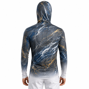 Vêtements de pêche personnalisés pour hommes, sweat-shirt de pêche à manches longues, tissu respirant, résistant aux UV, chemise de sport de pêche - Product Image 3