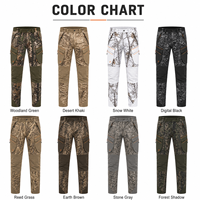 Pantalon de chasse sans manches pour homme MEGAMAPLE, décontracté, automne, vert olive, softshell, imperméable, imprimé avec des accents orange