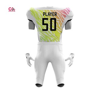 Ventes chaudes - Uniforme de football américain personnalisé avec tissu polyester réfléchissant, couleur et logo personnalisés de haute qualité - Product Image 3