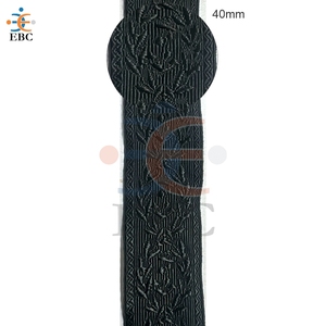 Cinta trenzada decorativa metálica con diseño de hoja de roble y ancla, de jacquard, de seda, de mohair, para manualidades textiles y correas de gorra - Product Image 1