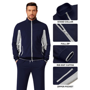 New Standard Men's <b>Tracksuit</b> Heavyweight Breathable Anti Wrinkle Full Long Sleeves Knit Ribbed Cuffs Men's <b>Tracksuit</b> OEM Service - Product Image 5
