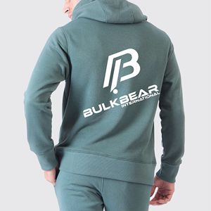 Sweat à capuche streetwear personnalisé haut de gamme pour homme, coupe classique, coupe-vent, écologique, anti-UV, séchage rapide, en coton 360g, avec fermeture éclair - Product Image 4