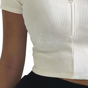 Camiseta Corta Cómoda de Estilo Urbano para Mujer con Tela Transpirable, Camiseta Corta para Uso Diario - Product Image 6