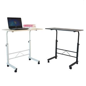 Supporto per Laptop Nero Rimovibile in Truciolato P2 15MM e Acciaio con Tavolino Laterale - Product Image 4