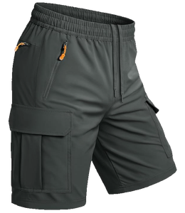 Shorts cargo pour hommes, 8 pouces, à poches frontales, séchage rapide, légers, respirants, pour le sport, la pêche, le travail, formels, 5 poches, personnalisables OEM - Product Image 4