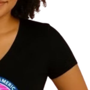 Camiseta gráfica negra para mujer, ropa informal de calle, suave y cómoda para el día a día, estilo de moda, ropa para uso diario, Top - Product Image 3