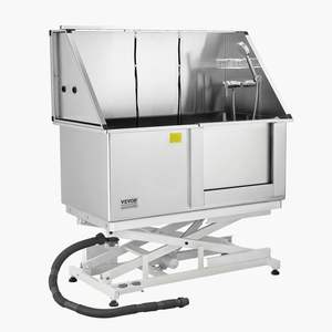 Bañera eléctrica de aseo para perros de 50 pulgadas con filtro de agua, producto de baño y limpieza de mascotas de acero inoxidable - Product Image 1