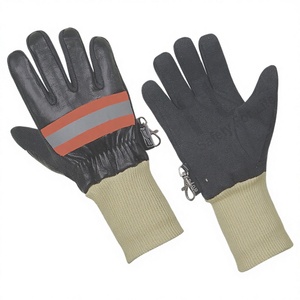 Guantes de Bombero Reflectantes de Alta Visibilidad, Impermeables, Resistentes a Cortes, Retardantes de Llama, Guantes de Seguridad para Bomberos de Incendios Estructurales - Product Image 1