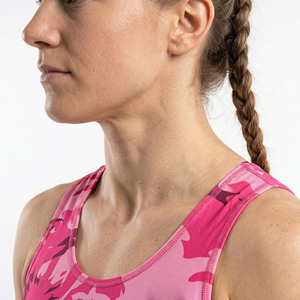 Sublimated Women's Wrestling Singlet O-Neck Women’s Wrestling Singlet Women <b>Compression</b> Sleeveless Wrestling Jersey - Product Image 4