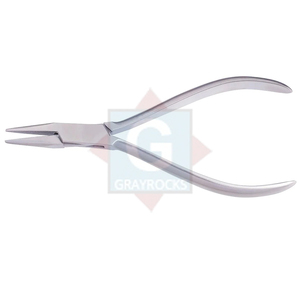 Pince à bec plat orthodontique en acier inoxydable, instrument dentaire manuel de classe I, couleur argent/gris -7474-99 certifié CE - Product Image 4