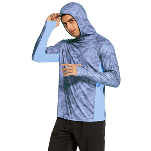 Free Design Breathable Anti-UV Upf50 Fishing Jersey Logo Custom <b>Men</b> Women Long Sleeve Fishing Hoodie - Product Image 2