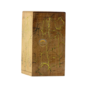 Handcrafted simple waves urn & Natural Wood Cremation Urn Blue Epoxy Ashes <b>Box</b> Artistic Funeral <b>Memorial</b> <b>Keepsake</b> by AYAANS - Product Image 4