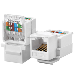 Conector Keystone RJ45 Cat6 de Alta Calidad, UTP, 90 Grados, Sin Herramientas, Sin Blindaje, 8P8C, para Cable de Red - Product Image 4