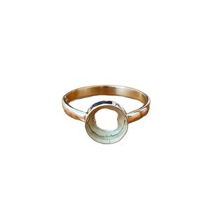 925 Sterling <b>Solid</b> <b>Silver</b> 14mm Collet Cup New Hot Collection Pure Round Bezel Ring Without Stone Plain Jewelry Perfect For Party - Product Image 1