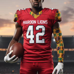 Nueva Llegada 2026 Uniformes de Fútbol Americano 100% Poliéster Manga Corta Transpirable de Secado Rápido Nombre y Número Personalizados Unisex - Product Image 5