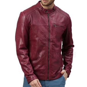 Mens High Street Pockets Zip-up Thick Coat <b>Retro</b> Solid Windbreaker Loose Autumn <b>Leather</b> <b>Jacket</b> Cow Skin Hooded - Product Image 1