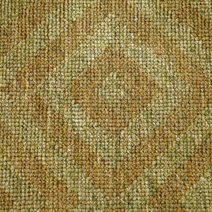 Tapis géométrique texturé en laine jaune moutarde, écologique et antidérapant, pour salon, chambre et hôtel - Product Image 4