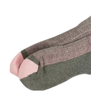 Gray Pink <b>Socks</b> Women One Size Fits Most Crew <b>Socks</b> Casual Fashion Cotton <b>Socks</b> Athletic Style Comfortable Footwear - Product Image 4