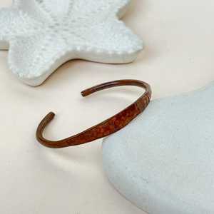 Bracelet en cuivre torsadé rond de haute qualité, fait main, en cuivre pur massif, bracelet manchette, prix de gros - Product Image 3