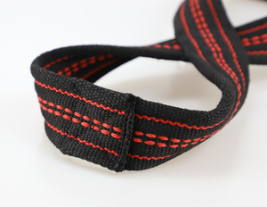 Correas de Levantamiento de Pesas en Forma de 8, Color Naranja, Cierre de Velcro, Antideslizantes, para Entrenamiento en Gimnasio, Unisex, Resistentes, de Algodón, Correas de Muñeca en Forma de 8 - Product Image 3