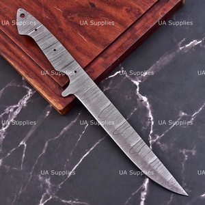 Cuchillo de Chef UA Supplies de Acero Damasco de Espiga Completa, Punta Recta, para Filetear Pescado, Hecho a Mano, OEM/ODM Personalizable, 13 pulgadas - Product Image 5
