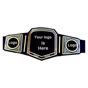 Cinturón de Campeonato de Lucha Libre Personalizado, Cinturones de Artes Marciales Chapados en Oro, Cinturón de Campeonato con Texto Personalizado y Logotipo - Product Image 1