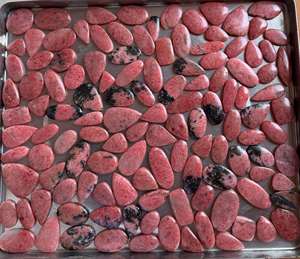 Natural Rhodonite Jasper Cabochons Mix Shape Third Party Certified Wholesale Green Gemstones Made BY MAHNAJ GEMS - Product Image 2