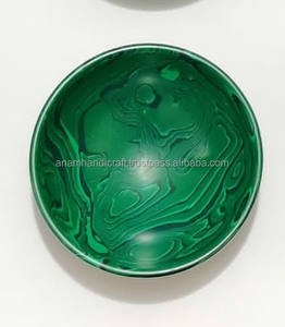 "Bol artisanal en résine époxy Pièce d'art décoratif unique pour bureau à domicile ou cadeau Bol en acrylique de conception inspirée de l'océan - Product Image 2