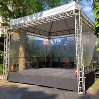 Sistema de truss de aluminio simple, ligero y fácil de instalar, truss para iluminación de discotecas con cabezales móviles y truss para exhibiciones en eventos.
