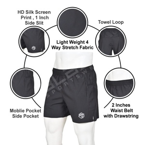 Ystar alta calidad OEM logotipo personalizado fútbol hombres pantalones cortos gimnasio malla pantalones cortos correr Fitness impreso Hombre Pantalones cortos elásticos - Product Image 5