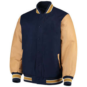 Chaqueta Varsity Vintage de Cuero Genuino de Vaca Marrón Aceitado, Gruesa, Tallas Grandes, Estilo Urbano, con Bolsillos Delanteros y Puños Ajustables en la Cintura - Product Image 6