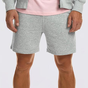 Shorts en tissu gaufré style kaki pour hommes, personnalisables en gros, avec taille élastique et cordon de serrage, mélange polyester/coton sur le devant - Product Image 2