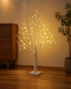 Guirlande lumineuse LED blanc chaud 450 mm à piles USB, décor perles, fil de cuivre scintillant, plastique IP44, décoration DIY assemblable - Product Image 6