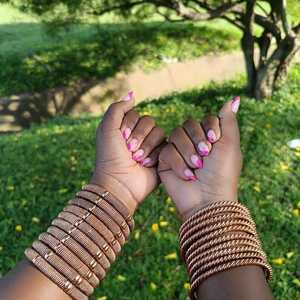 Rose Gold Plated <b>Copper</b> Alloy <b>Bangle</b> Bracelets Geometric Pattern Classic Unisex Jewelry men women <b>copper</b> wear jewelry - Product Image 3