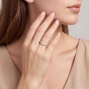 10K Rose Gold Lab Grown Diamond Wedding Band 0.30 CTW Modern Bridal <b>Ring</b> Fine Jewelry Design for <b>Couples</b> - Product Image 3