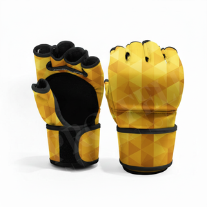 MMA Apparel Safety Equipment Sparring Gloves Boxing Training Grappling Punching Shock Absorbing <b>Foam</b> <b>Padding</b> Wrist Support Glove - Product Image 5