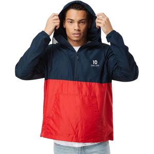Lightweight Pullover Windbreaker Anorak <b>Jacket</b> <b>Half</b> <b>Zip</b> Hooded Water Resistant Outdoor Hiking Travel Casual Sports Everyday Wear - Product Image 1