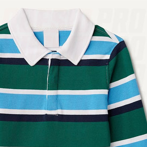 Chemises polo de rugby rayées en coton pour hommes, manches longues, vêtements de rugby et de football, designs personnalisés, vêtements de sport pour adultes - Product Image 3