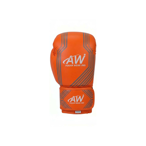Gants de boxe d'entraînement Askar Wear Ind Orange 12 oz avec fermeture Velcro, matière PU respirante pour adultes - Product Image 2