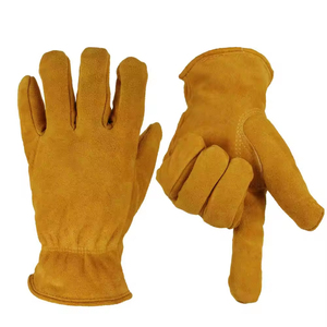 <b>New</b> Professional Manufacture Best Quality Sheep <b>Skin</b> Leather Safety Driver Gloves with Customized Logo Waterproof & Anti-Slip - Product Image 1