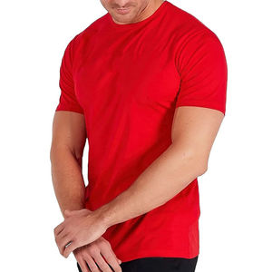 Camisetas Deportivas de Manga Corta para Hombre, Transpirables, de Spandex/Poliéster, Color Sólido, a la Moda, MOQ Bajo - Product Image 4