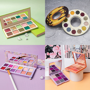 Palette de fards à paupières scintillants métalliques vegan à haute pigmentation, poudre minérale pressée, multicolores, sans cruauté - Product Image 5