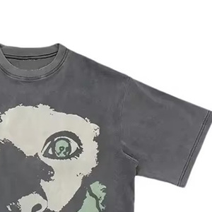 เสื้อยืดพิมพ์ลายกราฟิกแบบแอซิดวอช Glory Custom ผ้าคอตตอนเจอร์ซีย์ 100% คุณภาพพรีเมียม เสื้อยืดสตรีทแวร์สำหรับทุกเพศ - Product Image 5