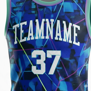 Uniformes de Baloncesto Estampados Nuevos OEM 2026 al por Mayor, 100% Poliéster, Cuello en V, Sin Mangas, Ligeros, Transpirables, Nombre del Equipo Personalizado - Product Image 5