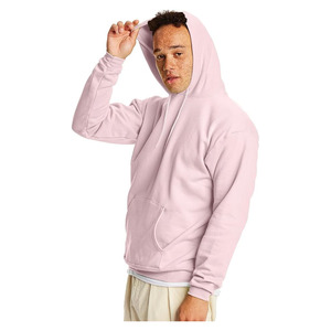 Sudadera con Capucha Rosa Bebé Personalizada con Logotipo, Sudadera Informal para Hombre con Bolsillo Delantero - Product Image 2