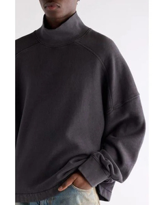 <b>Men's</b> Knitted <b>Turtleneck</b> <b>Sweater</b> Solid Color Full Sleeve Pullover Autumn Wear 100% Cotton Regular Fit - Product Image 4