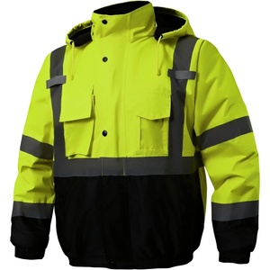 Customized High Visibility <b>Worker</b> Uniform Flashing Reflective Safety <b>Jacket</b> Road Construction Reflective <b>Jackets</b> - Product Image 4